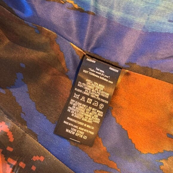 Authentic Ted Baker Wool Blend Fitted Blazer - Classic Tailoring - Picture 4 of 6